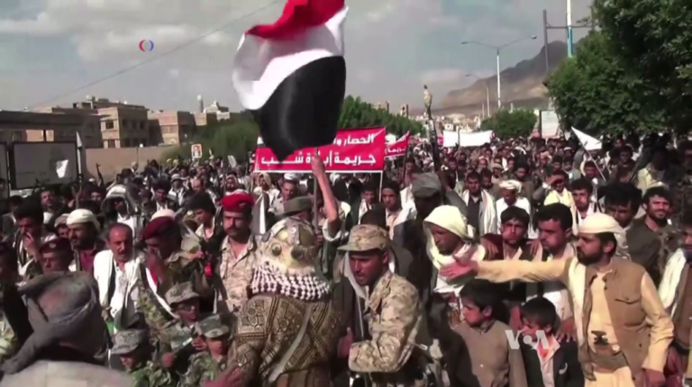 Houthi Protest by Henry Ridgwell.