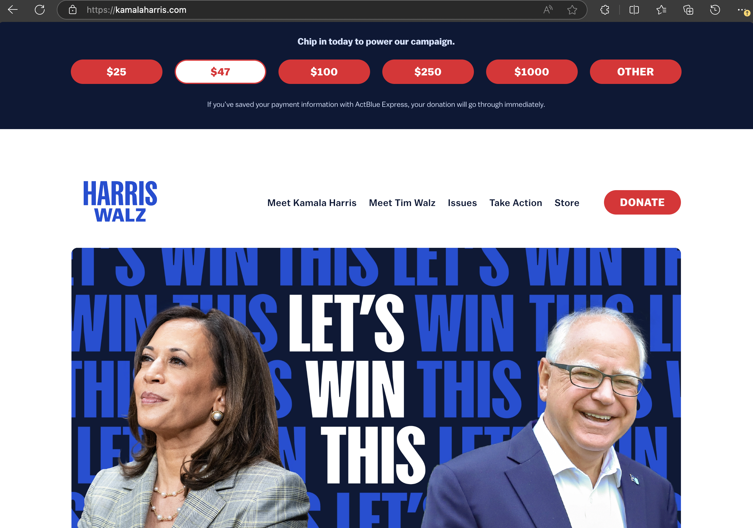 Team Harris Adds “Issues” Page Day Before Debate, Mere Weeks Before Election