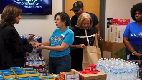 Kamala Harris Staged A Photo Op With Supplies For Storm Victims, Never Sent Them