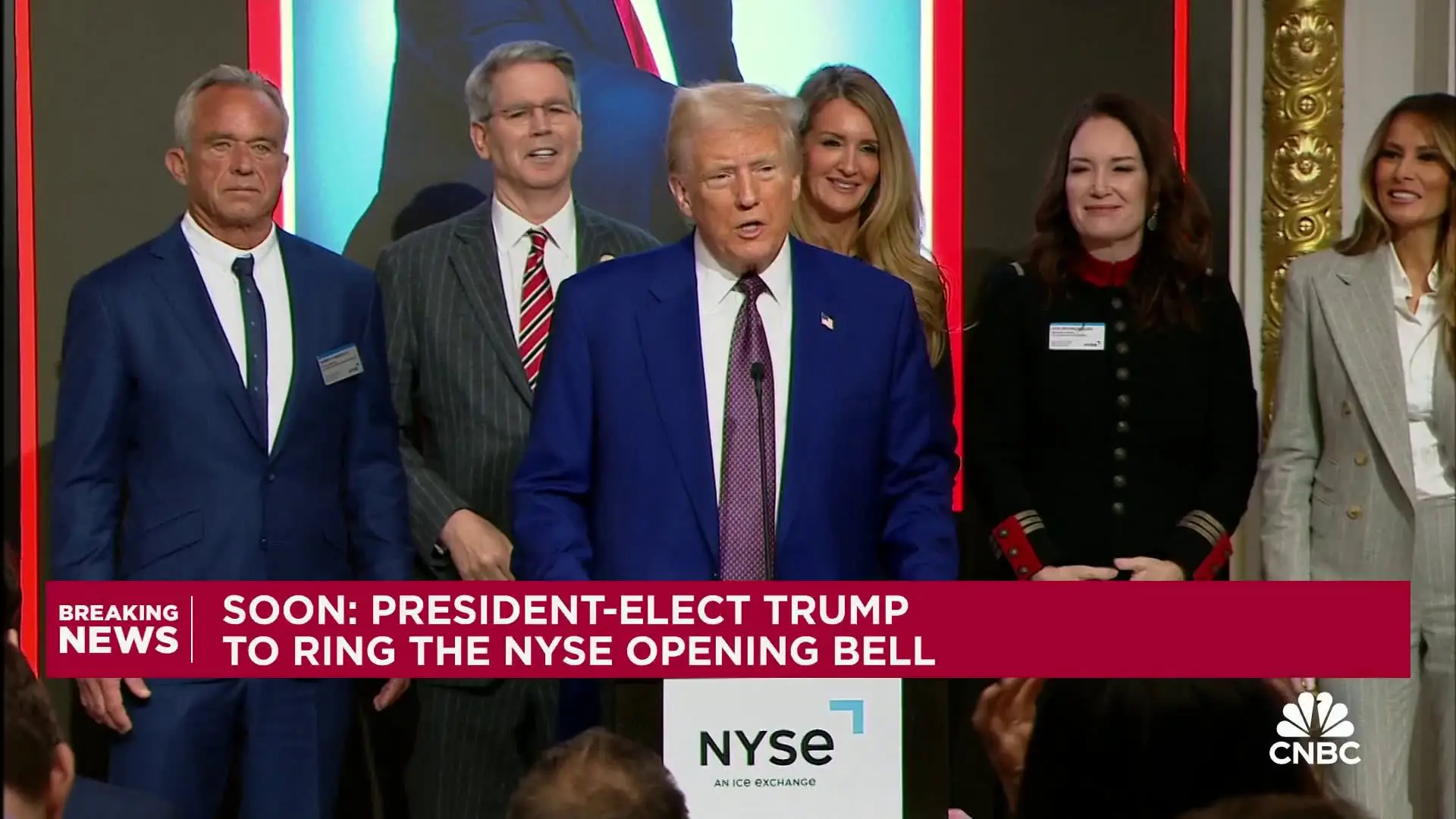 Trump Rings Bell at NYSE After Being Named Man of the Year