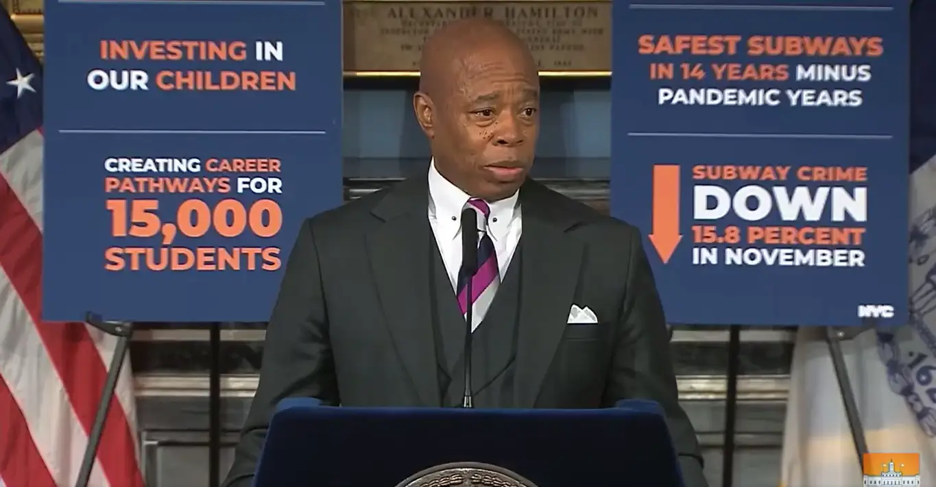 Cancel Me: Dem NYC Mayor Eric Adams Vows to Work with Trump to Deport Convicted Illegal Immigrants