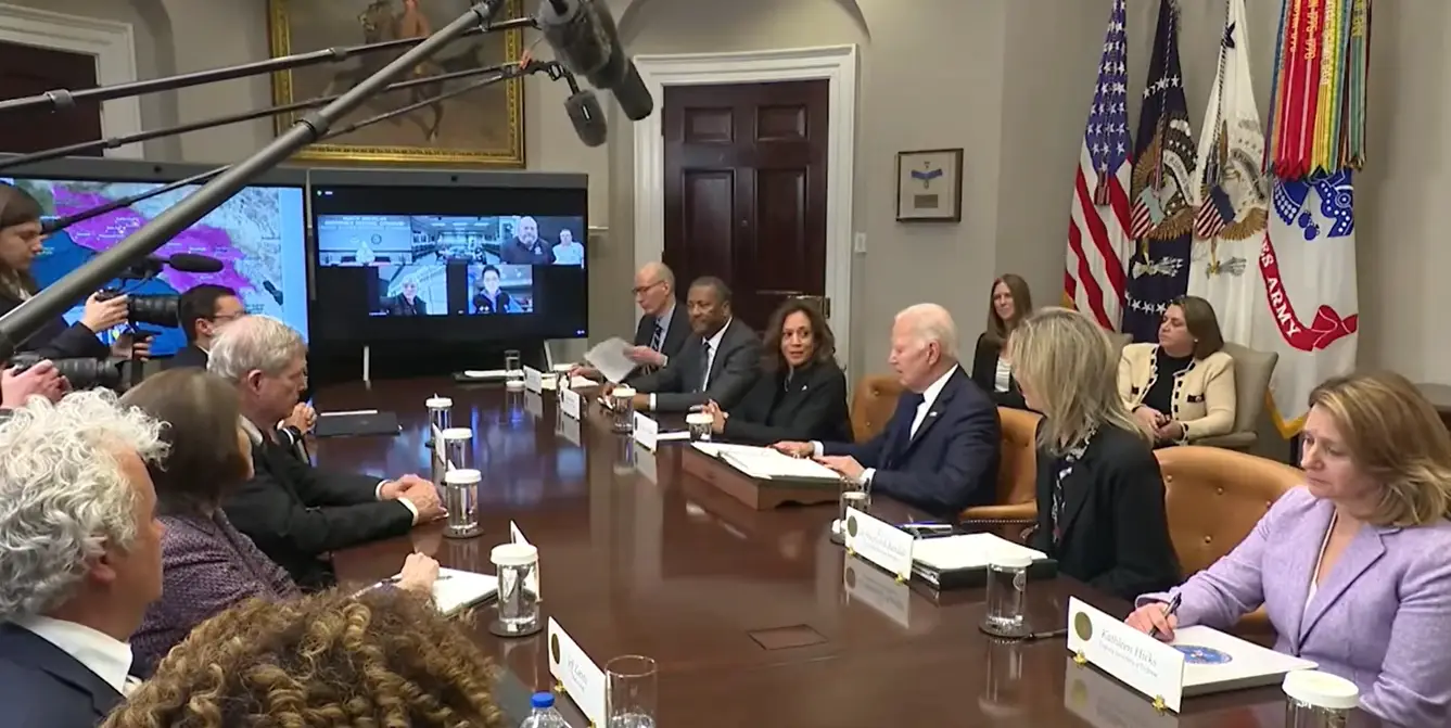 Biden During LA Wildfire Briefing: “Fire Away – No Pun Intended”