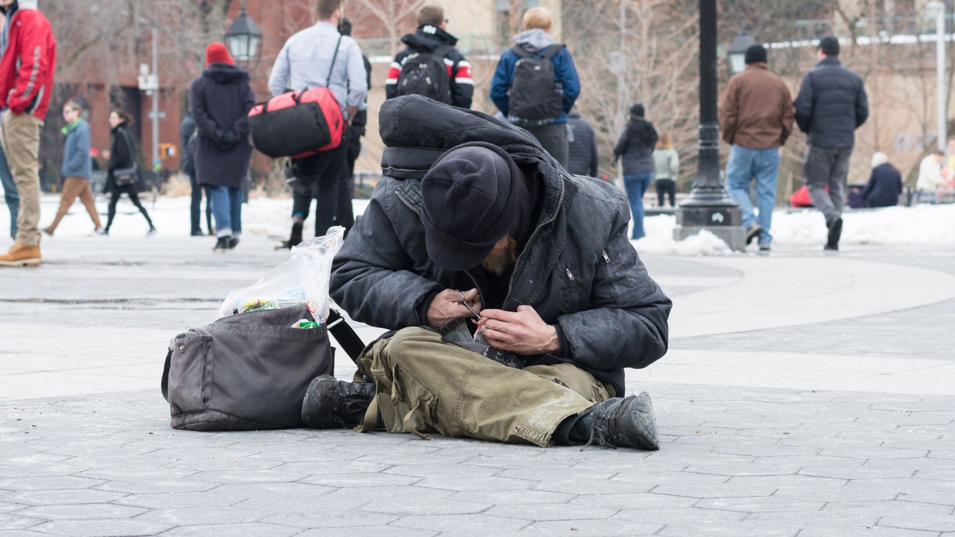 NYU Students Upset Homeless Junkies Were Cleared from Park Despite Crime